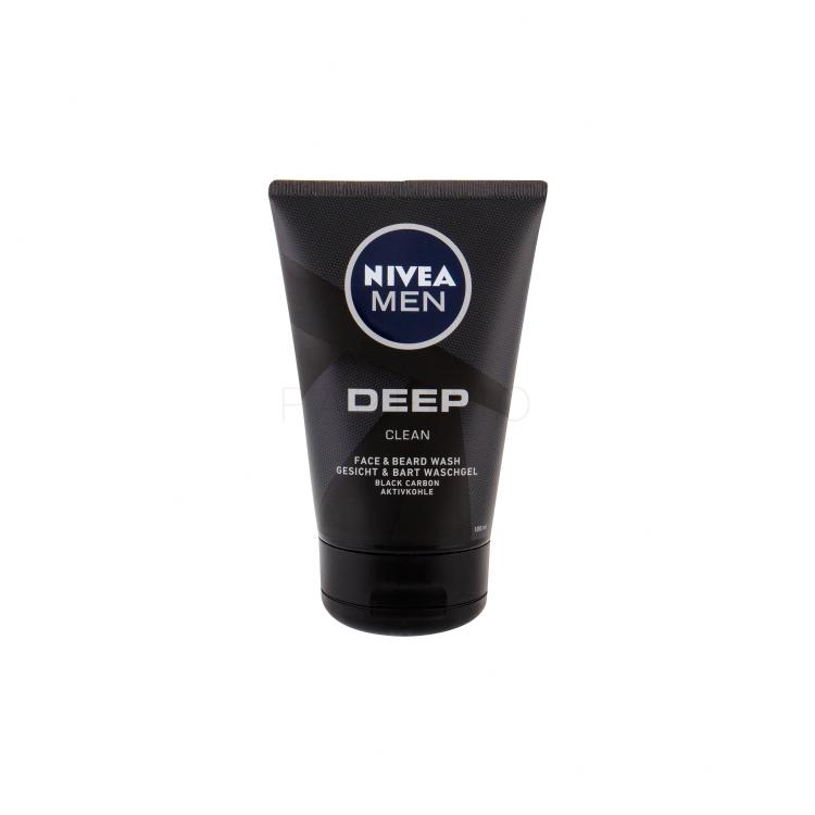 Nivea Men Deep Clean Face &amp; Beard Gel za tuširanje za muškarce 100 ml