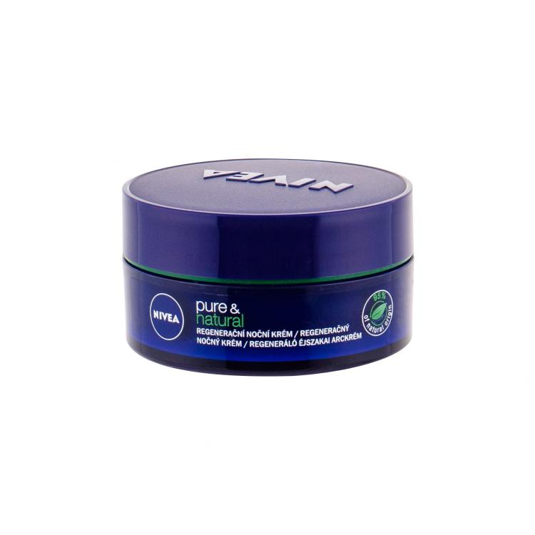 Nivea Pure &amp; Natural Regenerating Noćna krema za lice za žene 50 ml