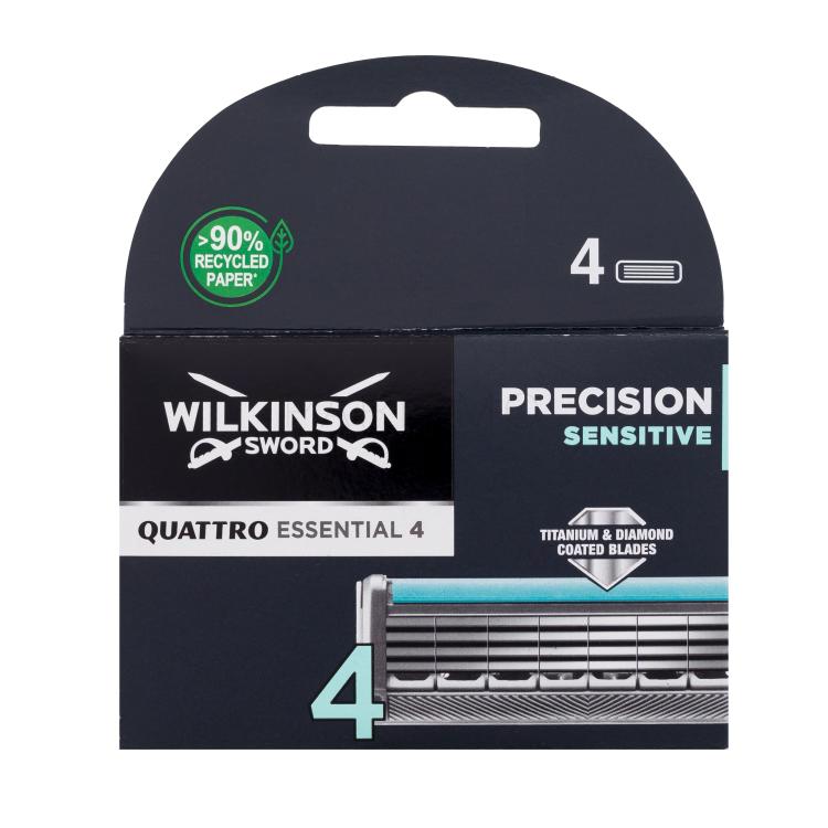 Wilkinson Sword Quattro Essential 4 Zamjenske britvice za muškarce set
