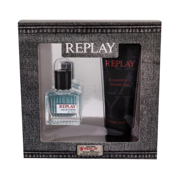 Replay Replay For Him Poklon set toaletna voda 30 ml + gel za tuširanje 100 ml
