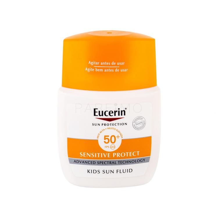 Eucerin Sun Kids Sensitive Protect Sun Fluid SPF50+ Proizvod za zaštitu od sunca za tijelo za djecu 50 ml