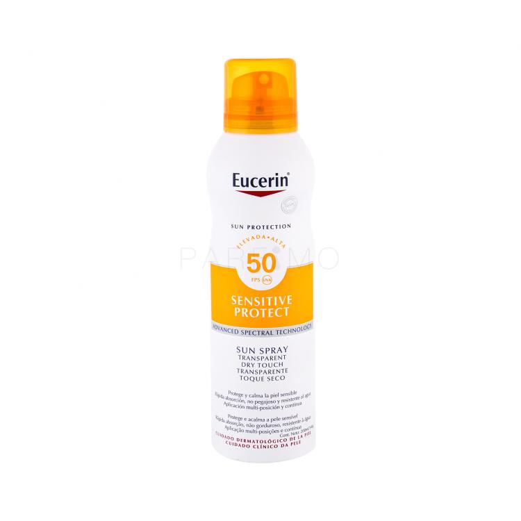Eucerin Sun Sensitive Protect Sun Spray Dry Touch SPF50 Proizvod za zaštitu od sunca za tijelo 200 ml