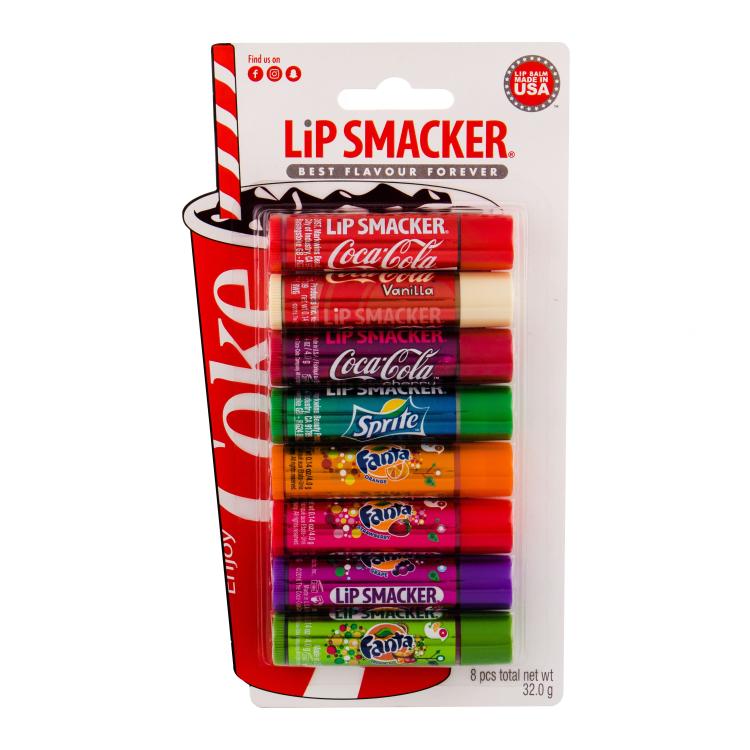 Lip Smacker Coca-Cola Party Mix Lip Balm Kit Poklon set balzam za usne 8 x 4 g