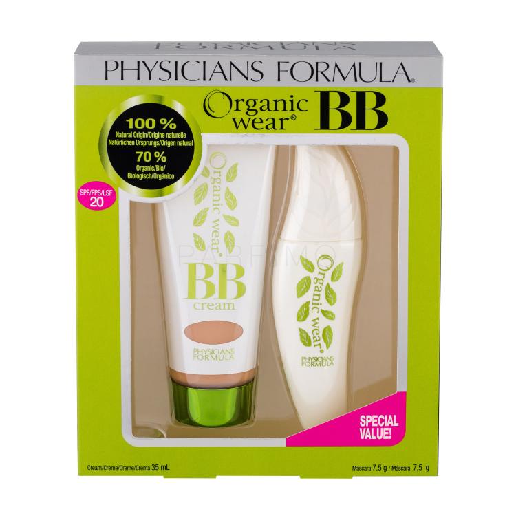Physicians Formula Organic Wear Natural Origin BB Kit SPF20 Poklon set BB krema SPF20 35 ml + maskara 7,5 g Ultra Black