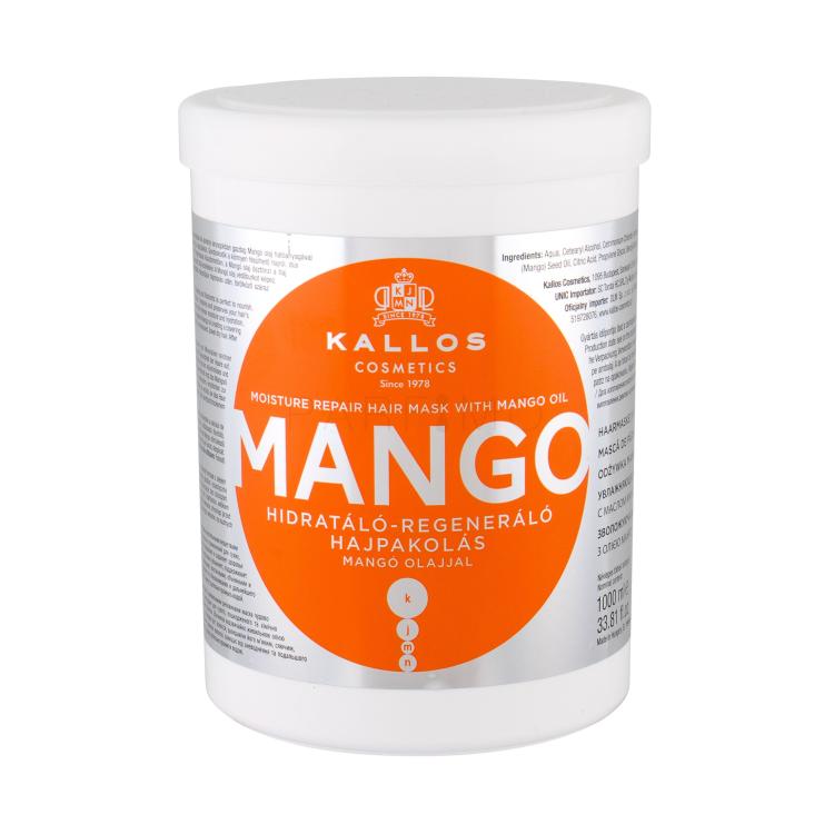 Kallos Cosmetics Mango Maska za kosu za žene 1000 ml