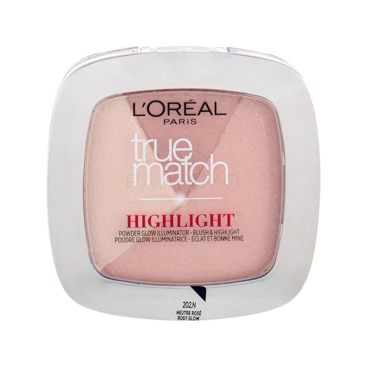 L&#039;Oréal Paris True Match Highlight Highlighter za žene 9 g Nijansa 202.N Rosy Glow