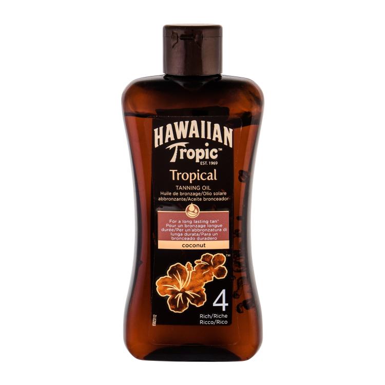 Hawaiian Tropic Tropical Tanning Oil SPF4 Proizvod za njegu nakon sunčanja 200 ml