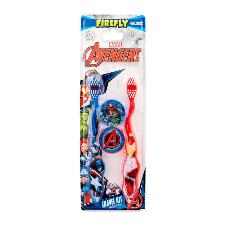 Marvel Avengers Toothbrush Poklon set četkica za zube 2 kom + kutijica 2 kom