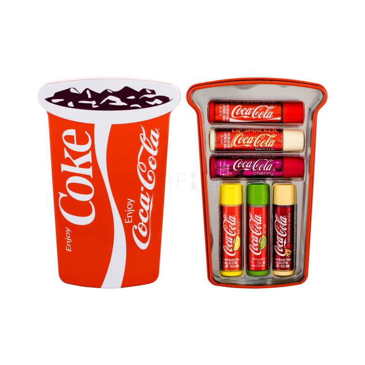 Lip Smacker Coca-Cola Lip Balm Poklon set balzam za usne 6 x 4 g + kutijica