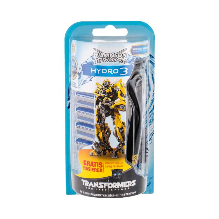 Wilkinson Sword Hydro 3 Transformers Poklon set brijač 1 kos + zamjenske britvice 4 kom