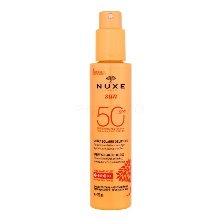 NUXE Sun Delicious Spray SPF50 Proizvod za zaštitu od sunca za tijelo 150 ml