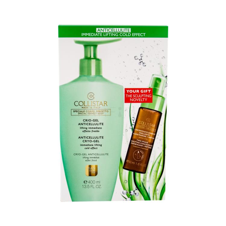 Collistar Special Perfect Body Anticellulite Cryo Gel Poklon set gel s učinkom hlađenja 400 ml + njega Pure Actives Two-Phase Sculpting Concentrate 50 ml