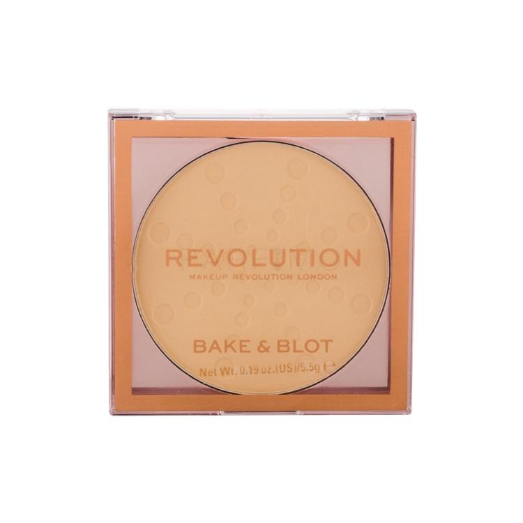 Makeup Revolution London Bake &amp; Blot Puder u prahu za žene 5,5 g Nijansa Banana Light