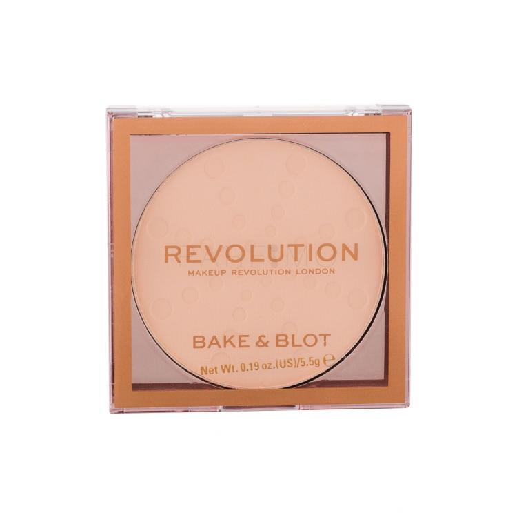 Makeup Revolution London Bake &amp; Blot Puder u prahu za žene 5,5 g Nijansa Lace