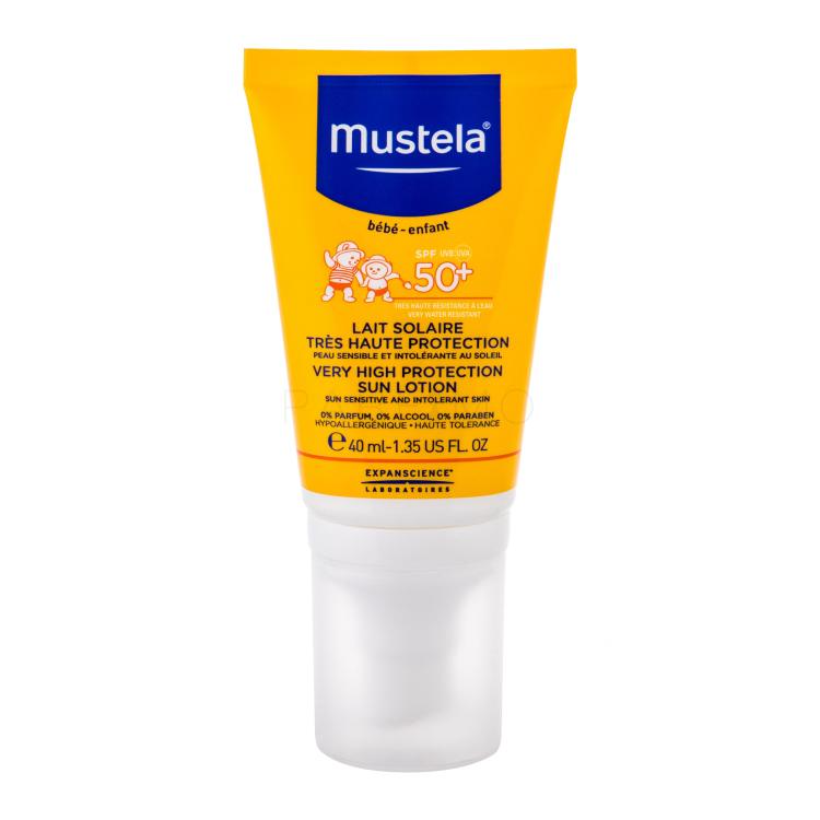 Mustela Solaires Very High Protection Sun Lotion SPF50+ Proizvod za zaštitu od sunca za tijelo za djecu 40 ml