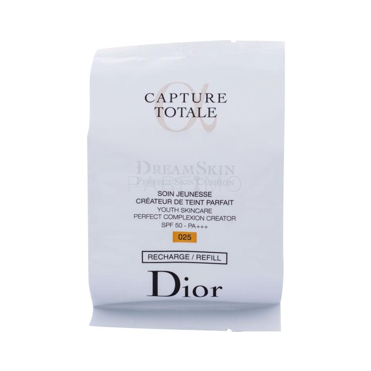 Christian Dior Capture Totale Dreamskin Moist &amp; Perfect Cushion SPF50+ Puder za žene punilo 15 g Nijansa 025 tester