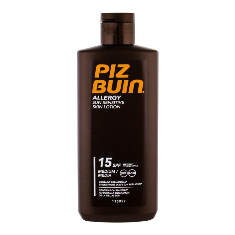PIZ BUIN Allergy Sun Sensitive Skin Lotion SPF15 Proizvod za zaštitu od sunca za tijelo 200 ml