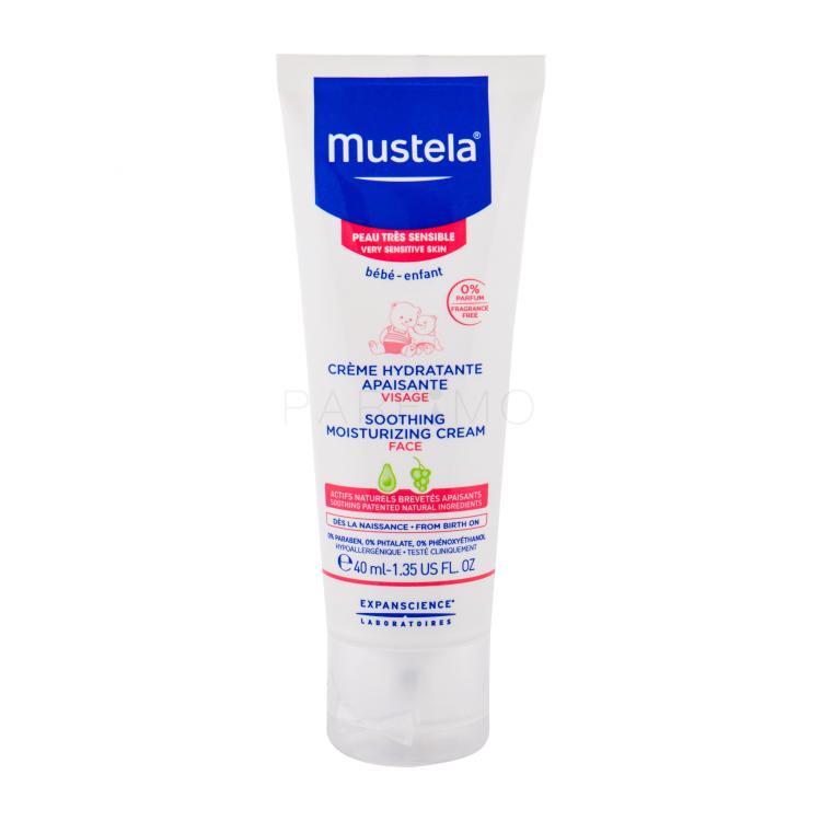 Mustela Bébé Soothing Moisturizing Face Cream Dnevna krema za lice za djecu 40 ml