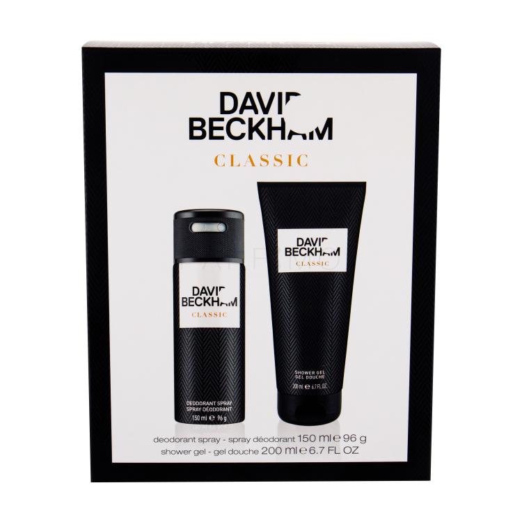 David Beckham Classic Poklon set dezodorans 150 ml + gel za tuširanje 200 ml