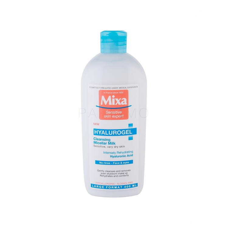 Mixa Hyalurogel Micellar Milk Mlijeko za čišćenje lica za žene 400 ml