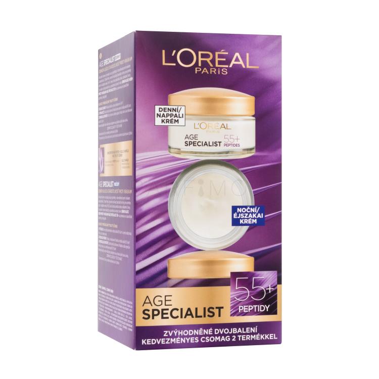 L&#039;Oréal Paris Age Specialist 55+ Poklon set dnevna njega za lice 50 ml + noćna njega za lice 50 ml