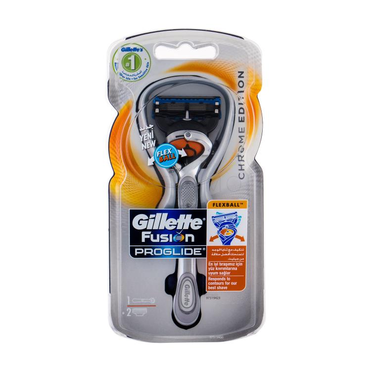 Gillette Fusion Proglide Flexball Chrome Edition Aparat za brijanje za muškarce 1 kom