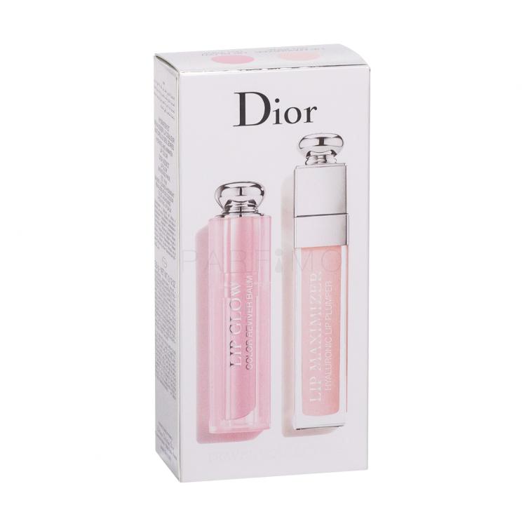 Christian Dior Addict Lip Maximizer Hyaluronic Poklon set sjajilo za usne Lip Maximizer 6 ml + balzam za usne Lip Glow Reviver Balm 6,5 g 001 Pink