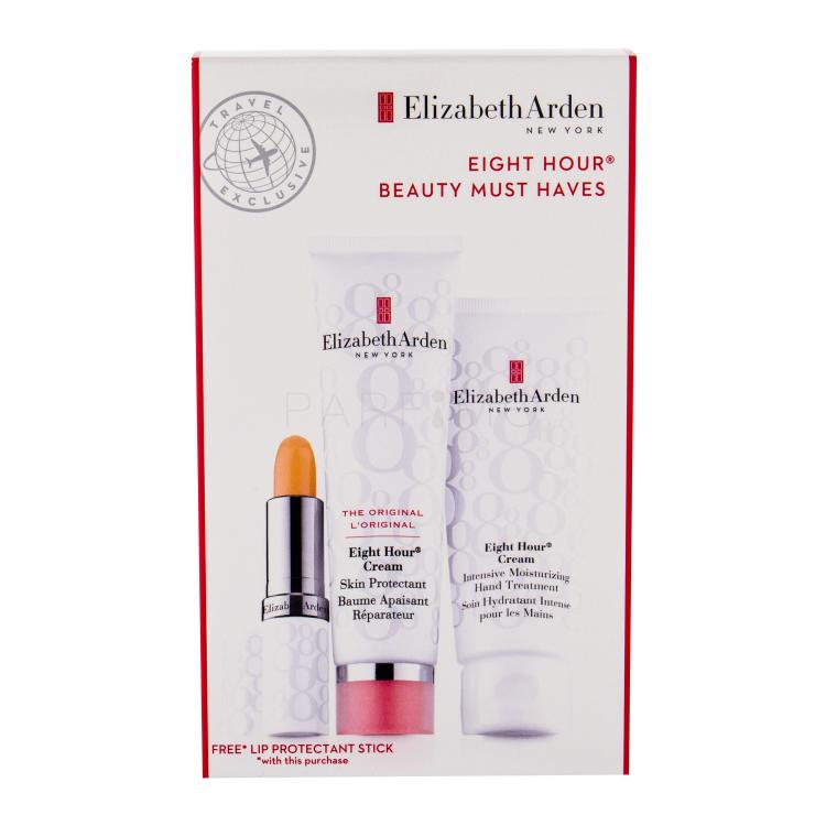 Elizabeth Arden Eight Hour Cream Skin Protectant Poklon set zaštitna njega 50 ml + hidratantna njega za ruke 75 ml + hidratantna njega za usne  SPF15 3,7 g