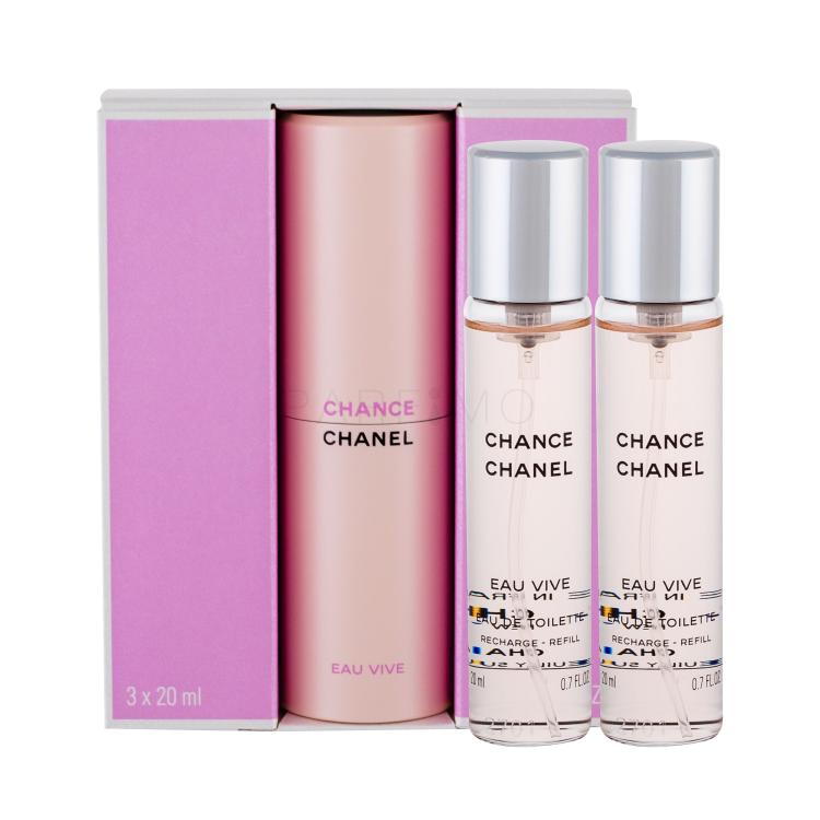 Chanel Chance Eau Vive Toaletna voda za žene 3x20 ml