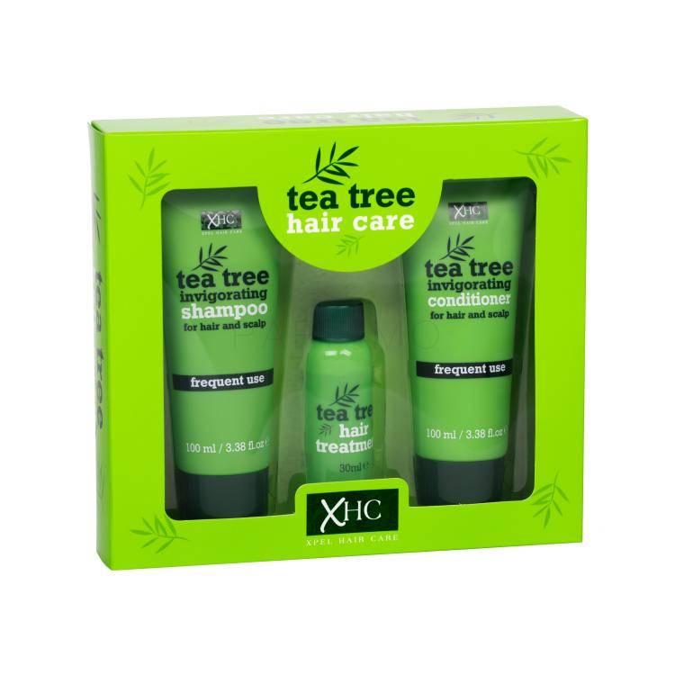 Xpel Tea Tree Poklon set šampon 100 ml + regenerator 100 ml + serum za kosu 30 ml