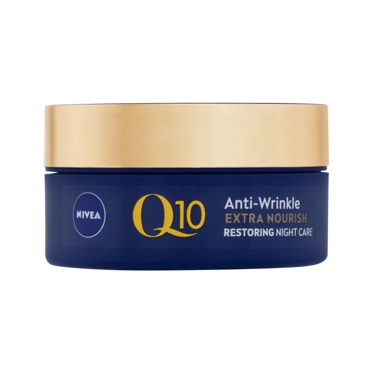 Nivea Q10 Power Anti-Wrinkle Extra Nourish Noćna krema za lice za žene 50 ml