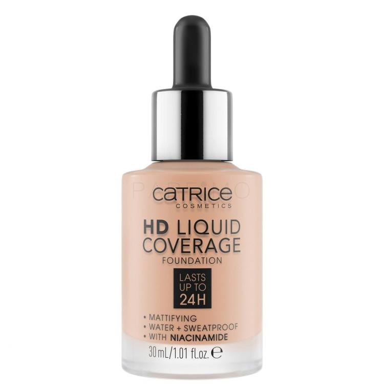 Catrice HD Liquid Coverage 24H Puder za žene 30 ml Nijansa 020 Rose Beige