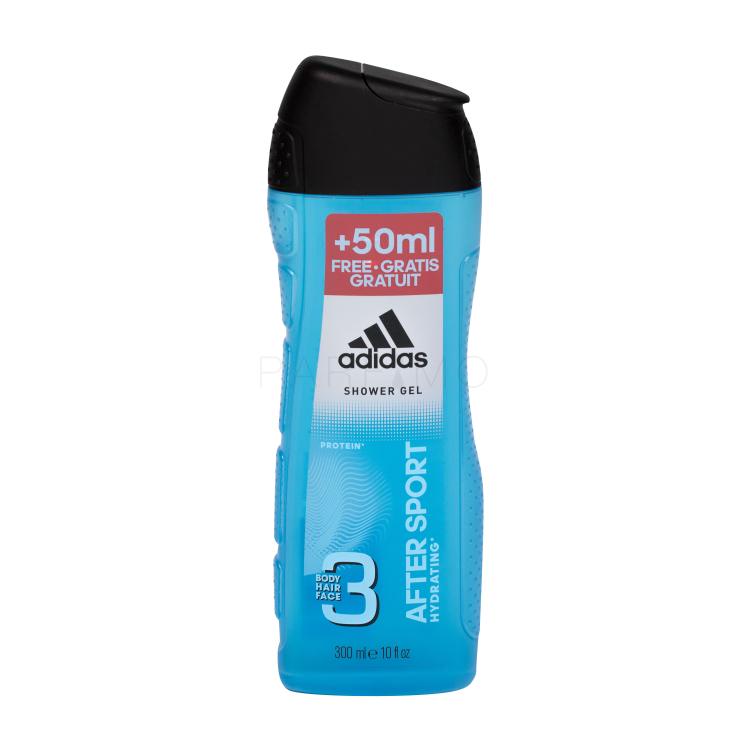 Adidas 3in1 After Sport Gel za tuširanje za muškarce 300 ml