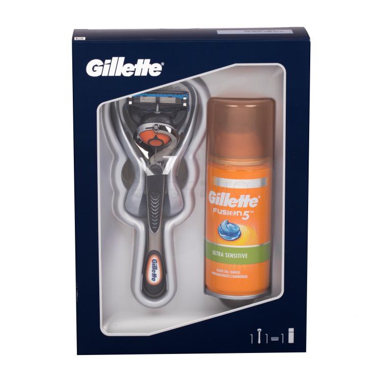 Gillette Fusion Proglide Flexball Poklon set aparat za brijanje s jednom glavom 1 kom + gel za brijanje Fusion5 Ultra Sensitive 75 ml