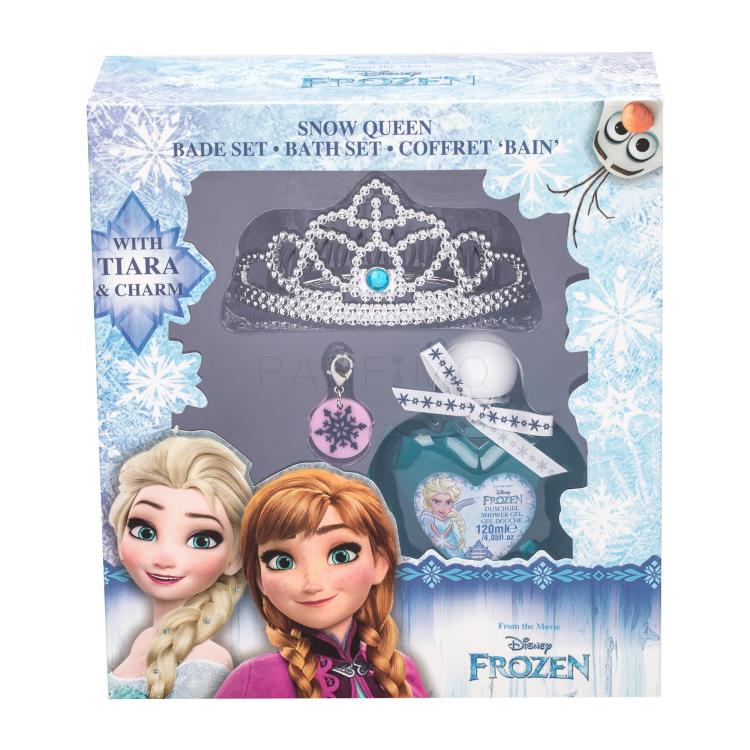 Disney Frozen Poklon set gel za tuširanje 120 ml + kruna za kosu + privjesak