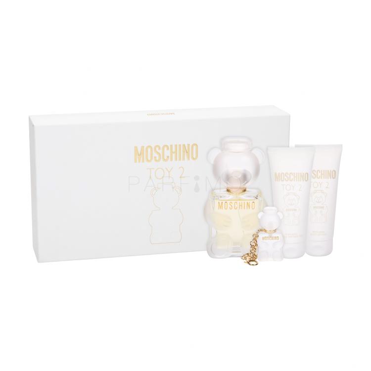 Moschino Toy 2 Poklon set parfemska voda 100 ml + losion za tijelo 100 ml + gel za tuširanje 100 ml + privjesak za ključeve