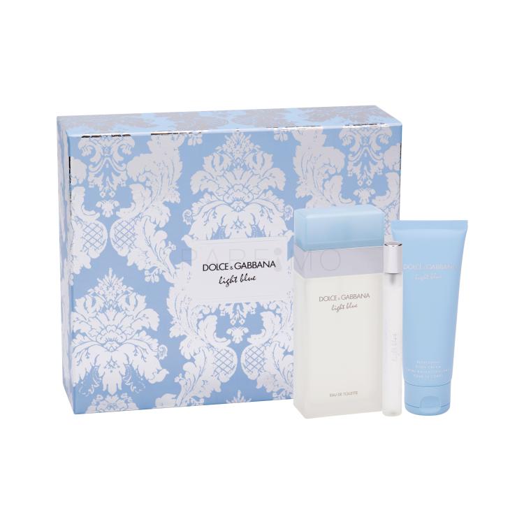 Dolce&amp;Gabbana Light Blue Poklon set toaletna voda 100 ml + krema za tijelo 75 ml + toaletna voda 10 ml