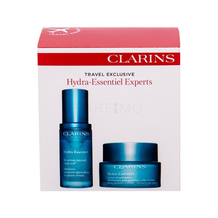 Clarins Hydra-Essentiel Bi-Phase Poklon set serum za kožu 30 ml + dnevna njega kože 50 ml