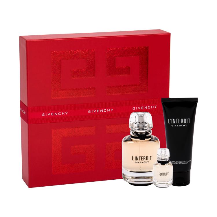 Givenchy L&#039;Interdit Poklon set parfemska voda 80 ml + losion za tijelo 75 ml + parfemska voda 10 ml