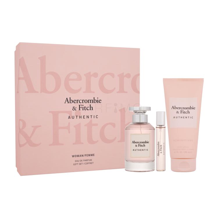 Abercrombie &amp; Fitch Authentic Poklon set parfemska voda 100 ml + parfemska voda 15 ml + losion za tijelo 200 ml