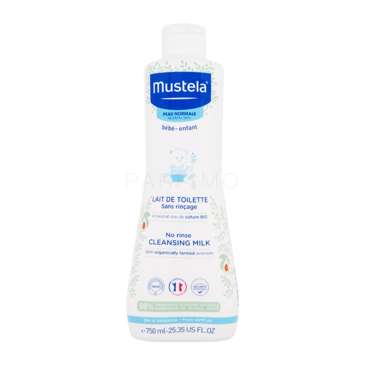 Mustela Bébé Cleansing Milk Mlijeko za čišćenje lica za djecu 750 ml
