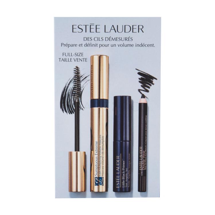 Estée Lauder Sumptuous Extreme Poklon set maskara 8 ml + podloga za maskaru Little Black Primer 2,8 ml + tuš za oči Double Wear 8 g 01 Onyx