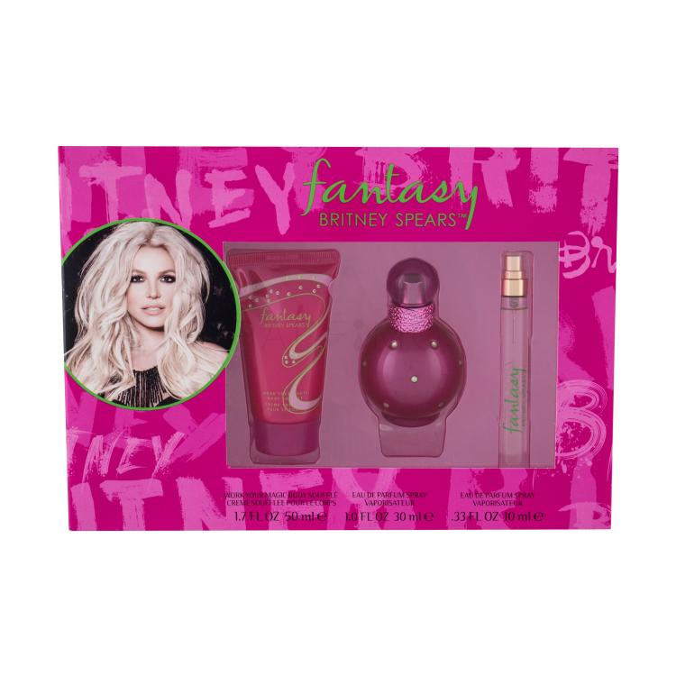 Britney Spears Fantasy Poklon set parfemska voda 30 ml + parfemska voda 10 ml + krema za tijelo 50 ml
