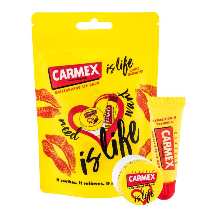 Carmex Classic Is Life Poklon set balzam za usne 10 g + balzam za usne Is Life Classic 7,5 g