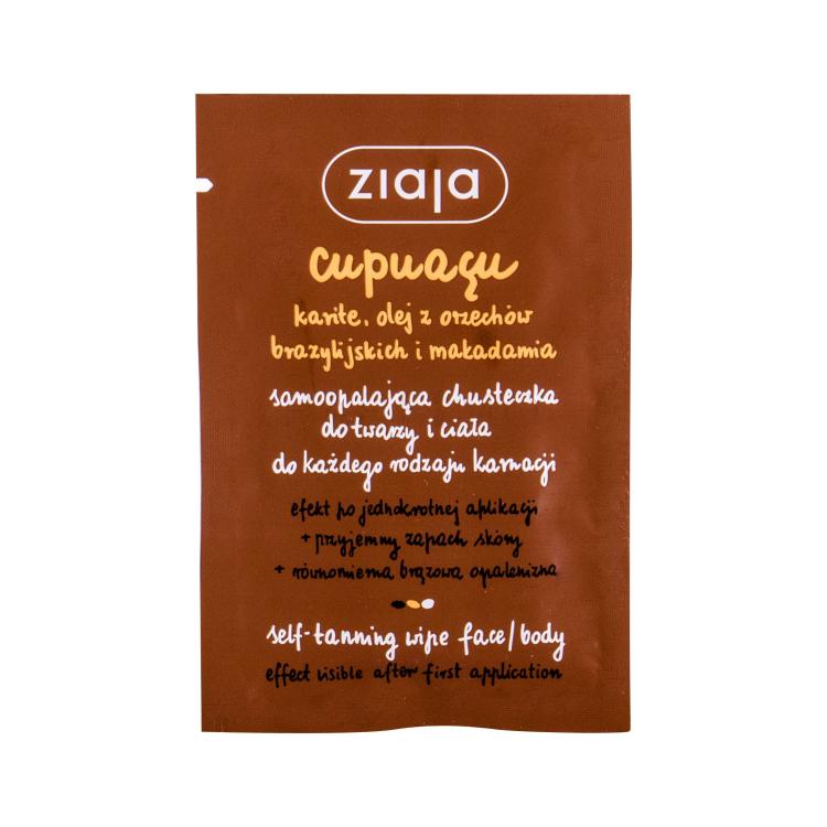 Ziaja Cupuacu Self-Tanning Wipe Face &amp; Body Proizvod za samotamnjenje za žene 1 kom