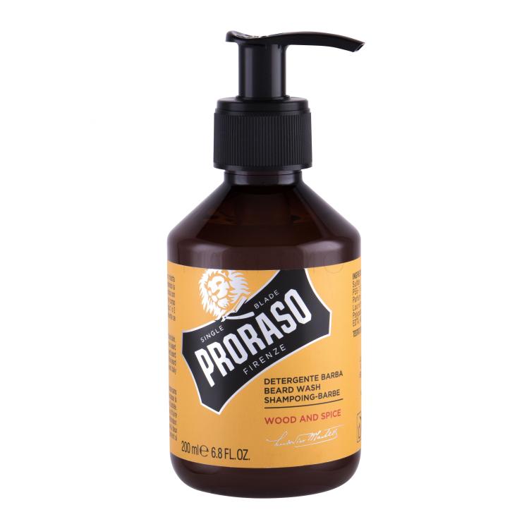 PRORASO Wood &amp; Spice Beard Wash Šampon za bradu za muškarce 200 ml