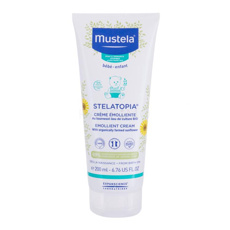 Mustela Bébé Stelatopia Emollient Cream Dnevna krema za lice za djecu 200 ml