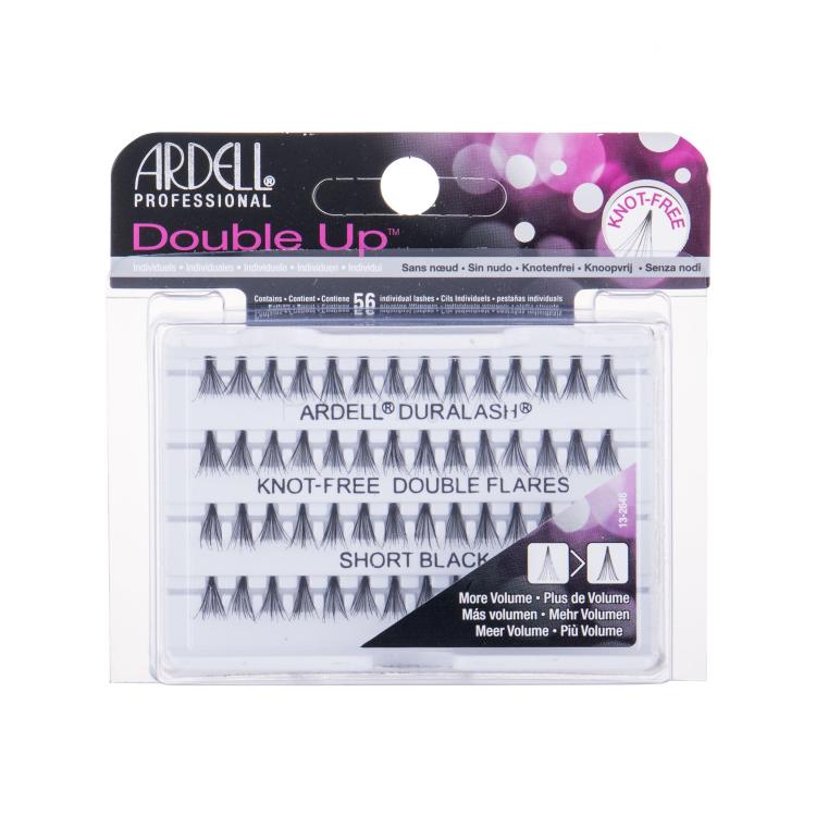 Ardell Double Up Duralash Knot-Free Double Flares Umjetne trepavice za žene 56 kom Nijansa Short Black