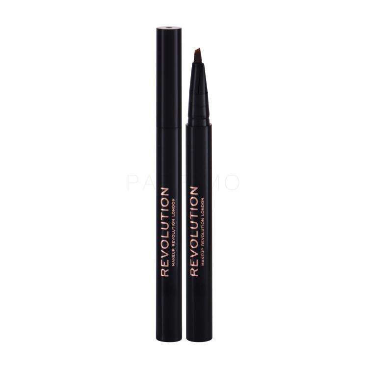 Makeup Revolution London Bushy Brow Pen Olovka za obrve za žene 0,5 ml Nijansa Dark Brown