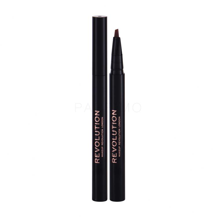 Makeup Revolution London Bushy Brow Pen Olovka za obrve za žene 0,5 ml Nijansa Medium Brown